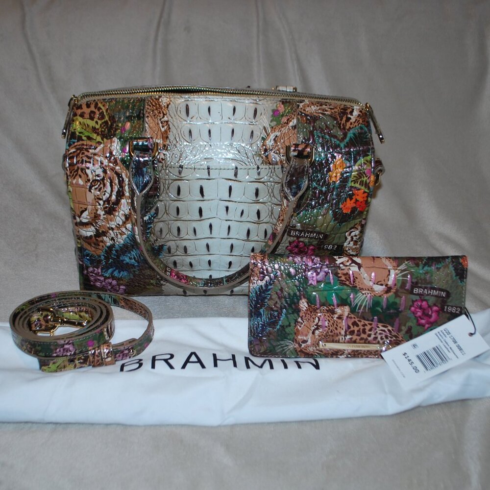 NEW Brahmin Stacey Satchel & Adelle Wallet in Acadia Ombre